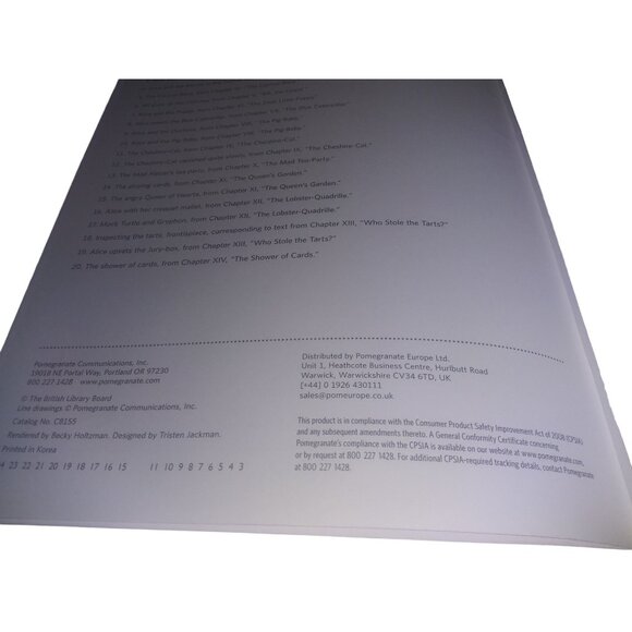 Alice in Wonderland Coloring Book British Library Pomegranate Soft Cover - Picture 6 of 11